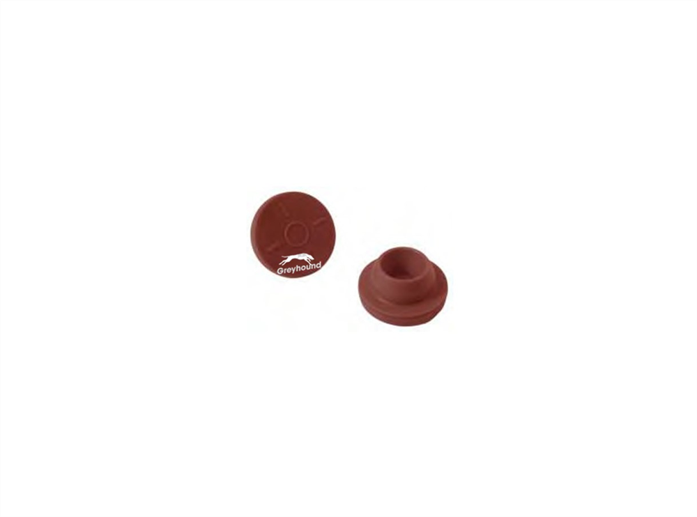 Picture of 20mm Injection Stopper, Red-brown Bromobutyl, (Shore A 45)